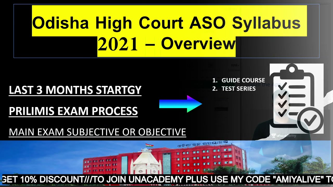High Court ASO Syllabus 2021 Preliminary Exam Process Mark Distribution