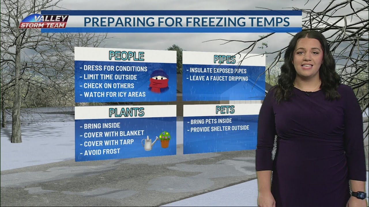 Preparing for freezing temperatures