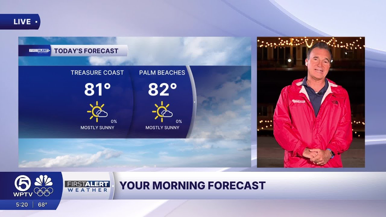 WPTV First Alert Weather Forecast for Morning of Wednesday, Feb. 18, 2026