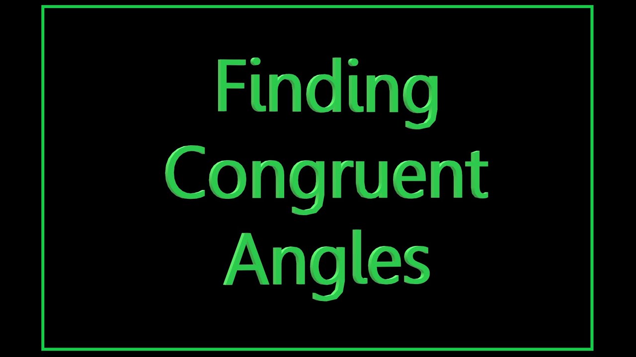 vwo3 - Mathematics - Ch2 - 2.3 - Finding Congruent Angles