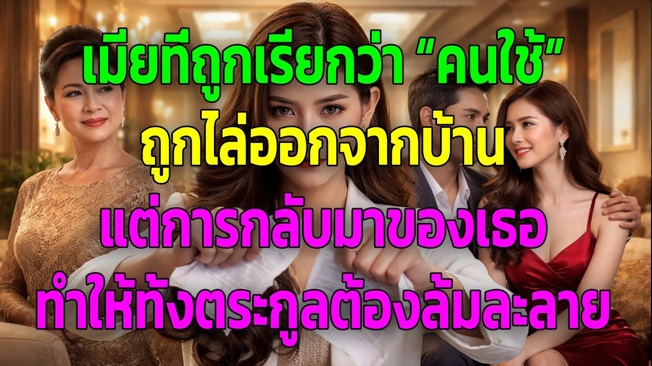 เมียที่ถูกเรียกว่า “คนใช้” ถูกไล่ออกจากบ้าน แต่การกลับมาของเธอ ทำให้ทั้งตระกูลต้องล้มละลาย