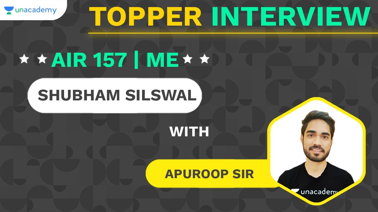 AIR 157 ME GATE 2021 Results | Shubham Silswal | GATE 2021 Topper | Interview with #Apuroop Sir