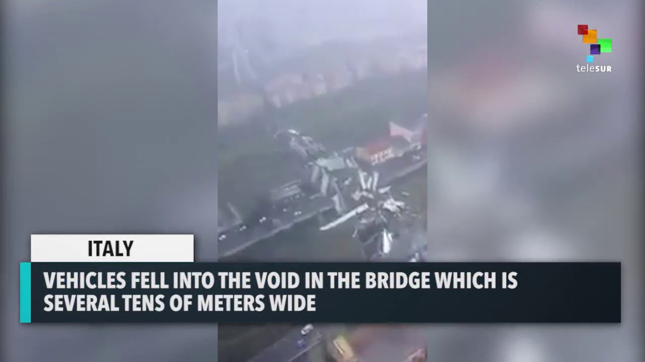 Highway Bridge Collapses In Genoa, Italy