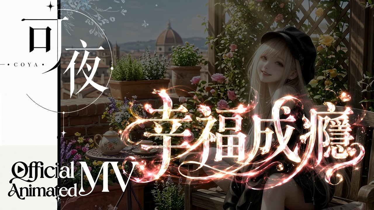 輕快搖擺🌻《幸福成癮》 Official Animated MV｜讓你嘴角上揚的初戀系新歌 (Lyrics) 🧡 ｜coya可夜 ｜lyricsvideo ｜oiioii ｜OfficiaMV