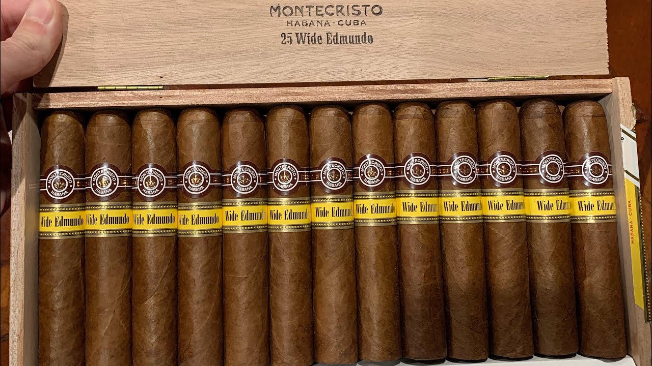 Cuban Cigar Montecristo Wide Edmundo Unboxing (Box of 25)