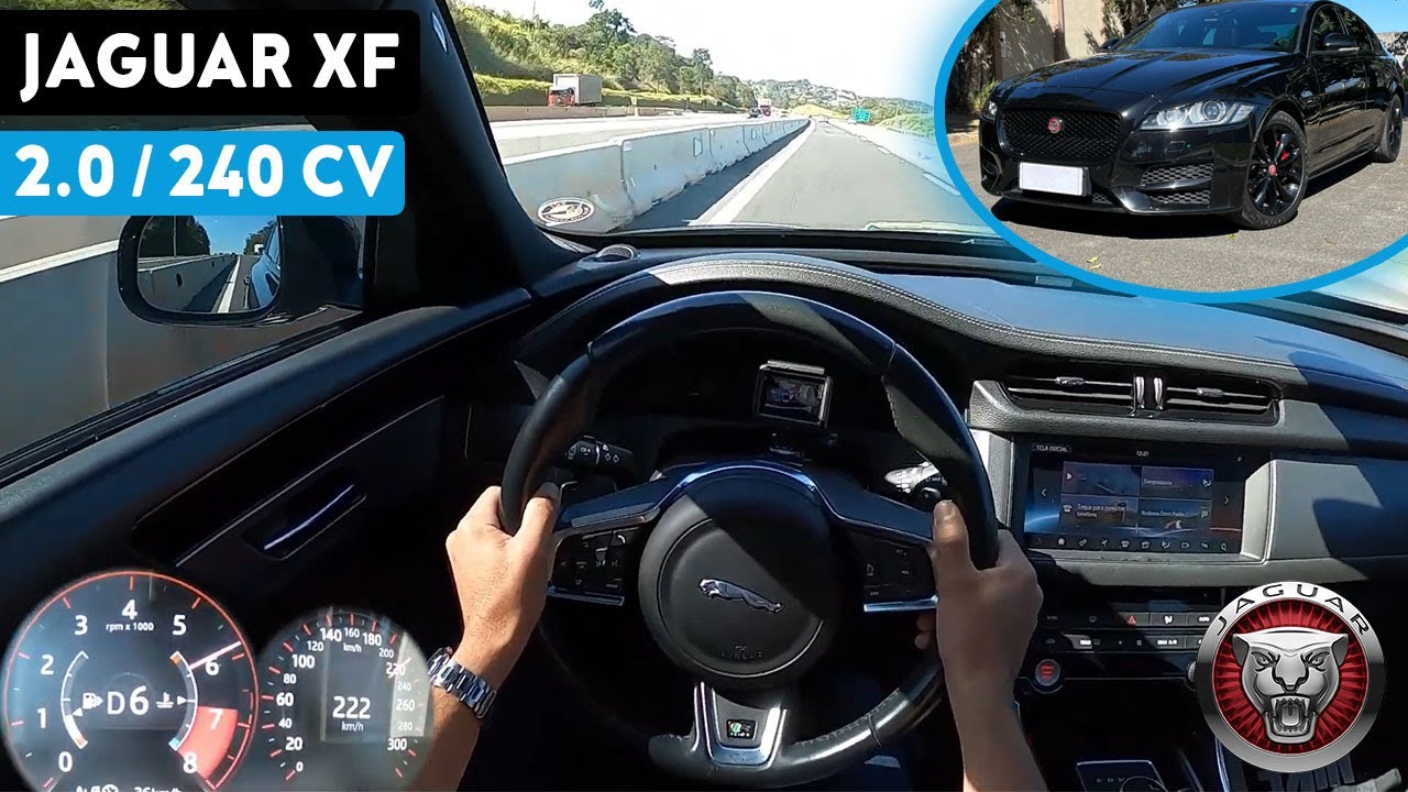 TESTE ACELERANDO JAGUAR XF COM MOTOR FORD 2.0 TURBO E TRAÇÃO TRASEIRA | AVALIAÇÃO COMPLETA