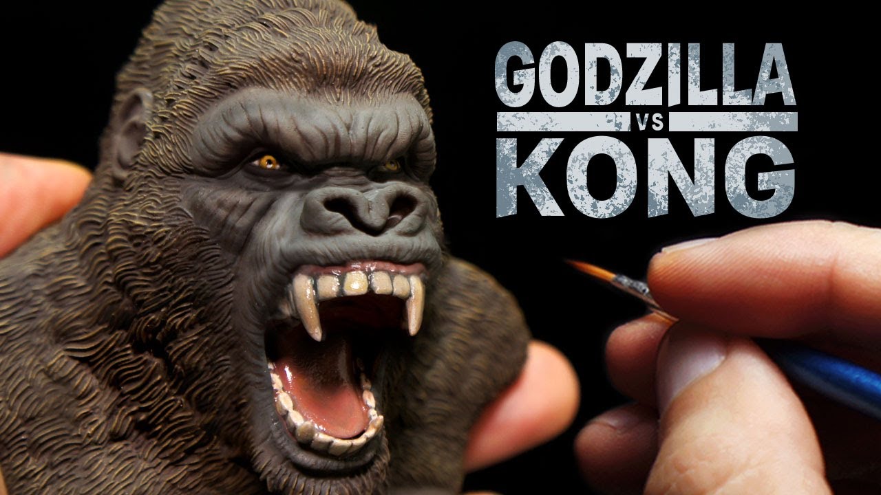Создание таймлапса скульптуры KONG - GODZILLA vs KONG