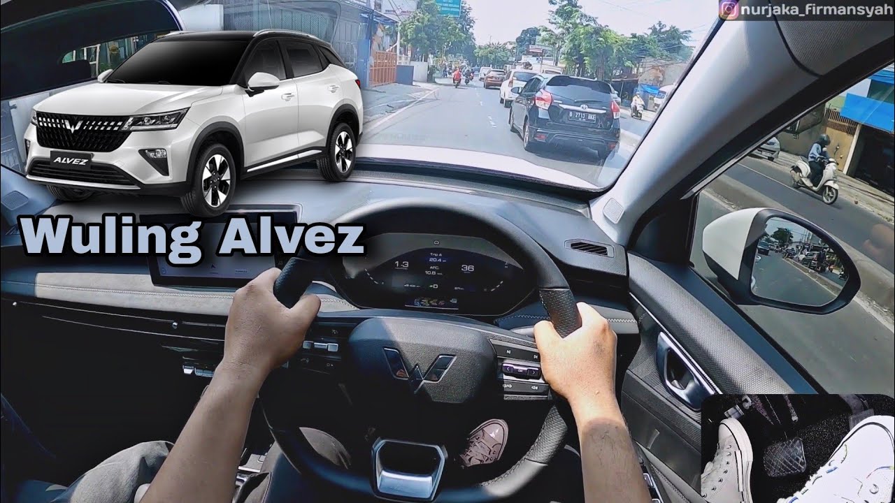 NEW Wuling Alvez 2023 POV Driving Indonesia. Test Drive New Wuling Alvez