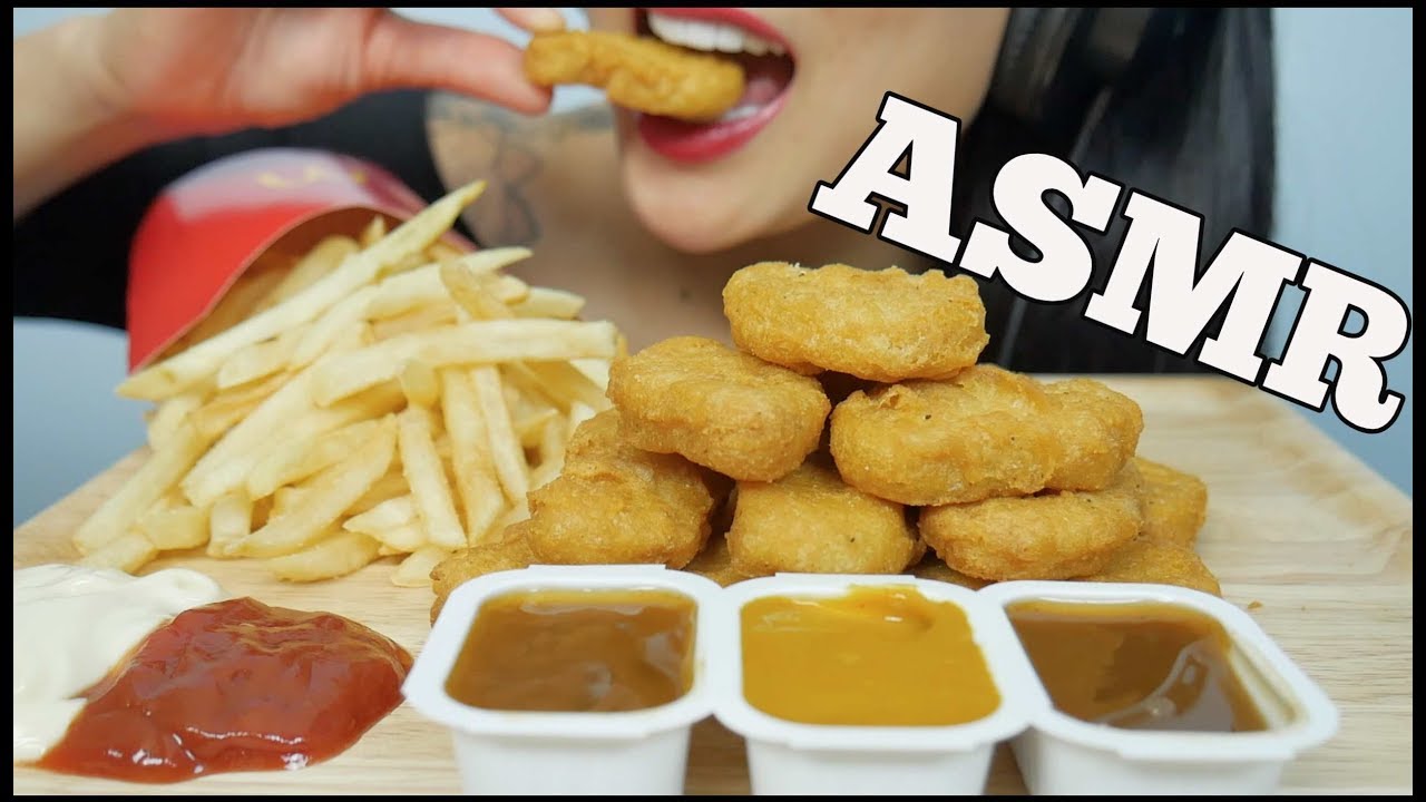 ASMR McDonalds Chicken Nuggets + French Fries (EATING SOUNDS) | SAS-ASMR