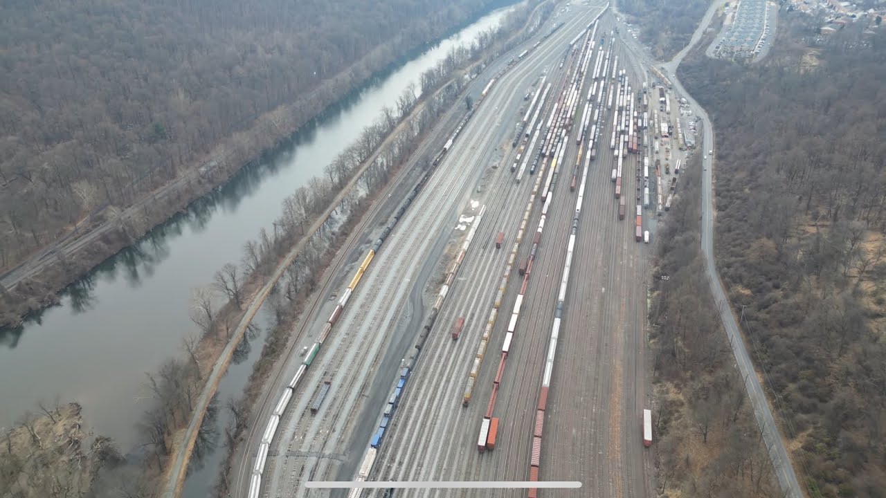 Drone Railfanning Norfolk Southern’s Allentown, PA Train Yard