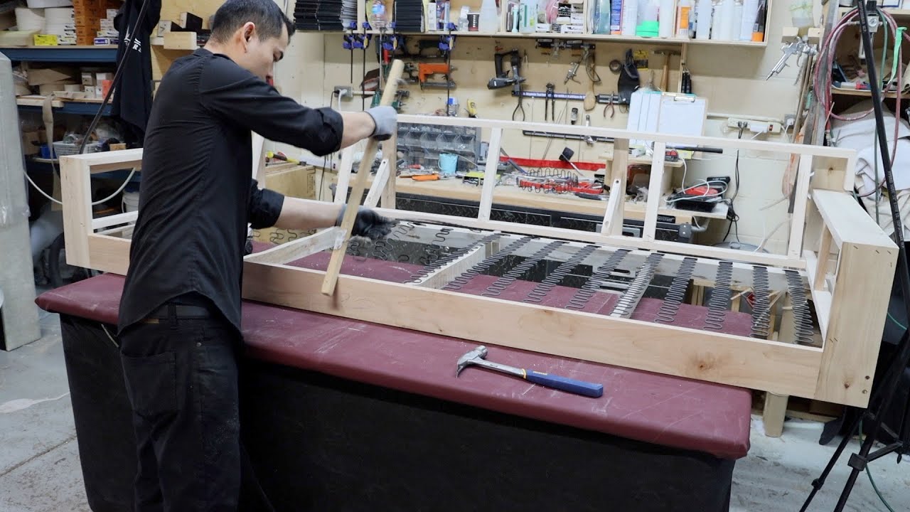 HOW TO PUT NO SAG SPRINGS ON A FRAME - ALO UPHOLSTERY