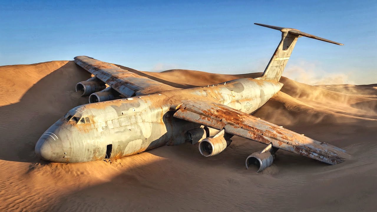 Forgotten C-5 Galaxy Lost in Desert Dunes – Insane Restoration & Epic Takeoff!