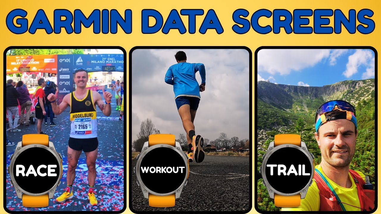 Best Garmin Watch Data Screens — Easy Runs, Workouts, Long Runs, and Trail Runs
