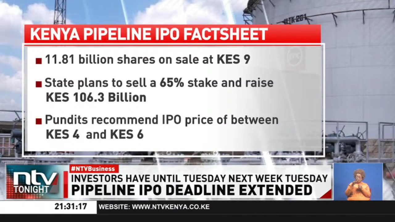 Capital Markets Authority approves extension of the closing date of the Kenya Pipeline Company’s IPO