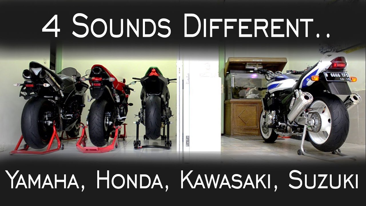 Exhaust Sound !!! Yamaha r1'13, Honda cbr600rr'09, kawasaki z1000 SE'14, Suzuki Gsx1400'07