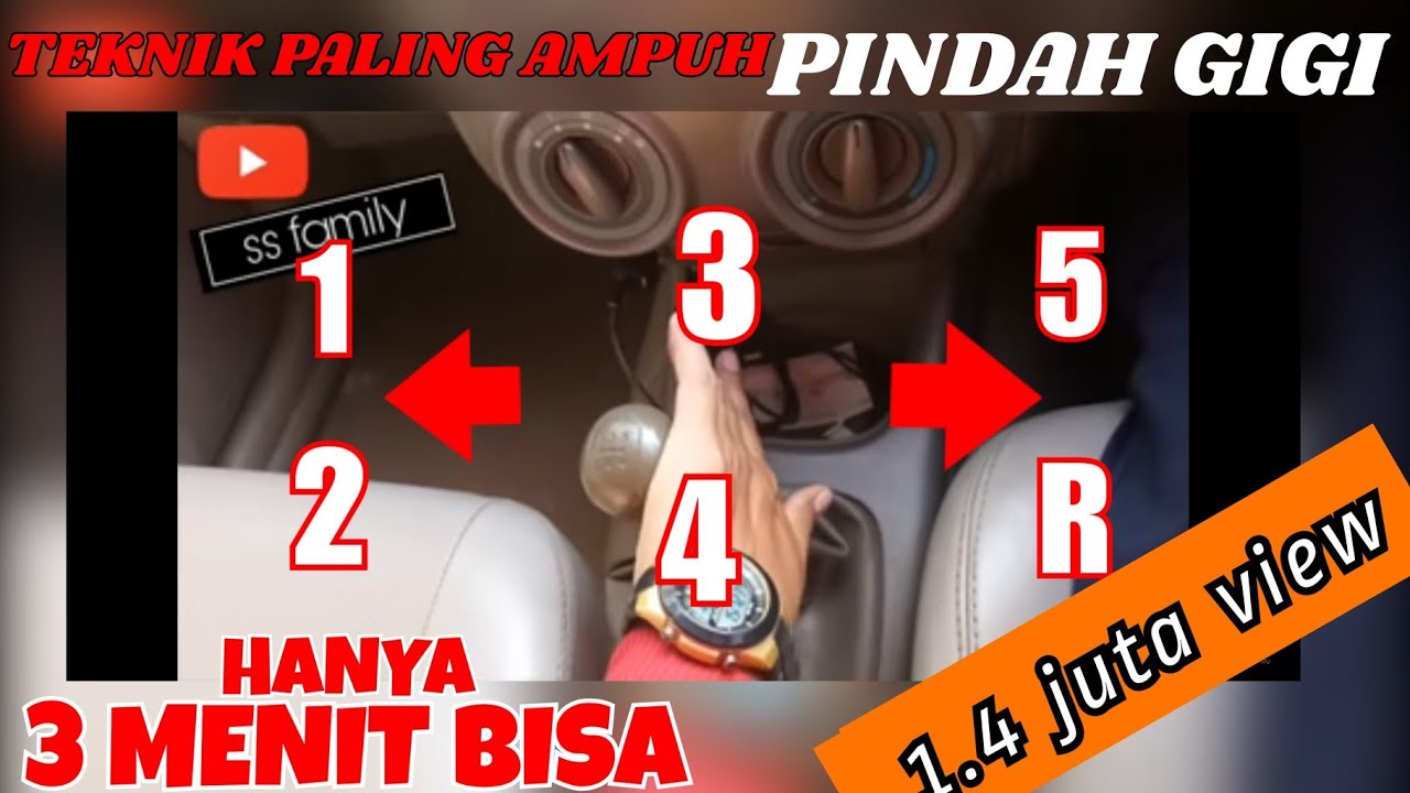 MANTAP,BELAJAR PINDAH GIGI MOBIL PAKAI RUMUS TERCEPAT,HANYA 3 MENIT