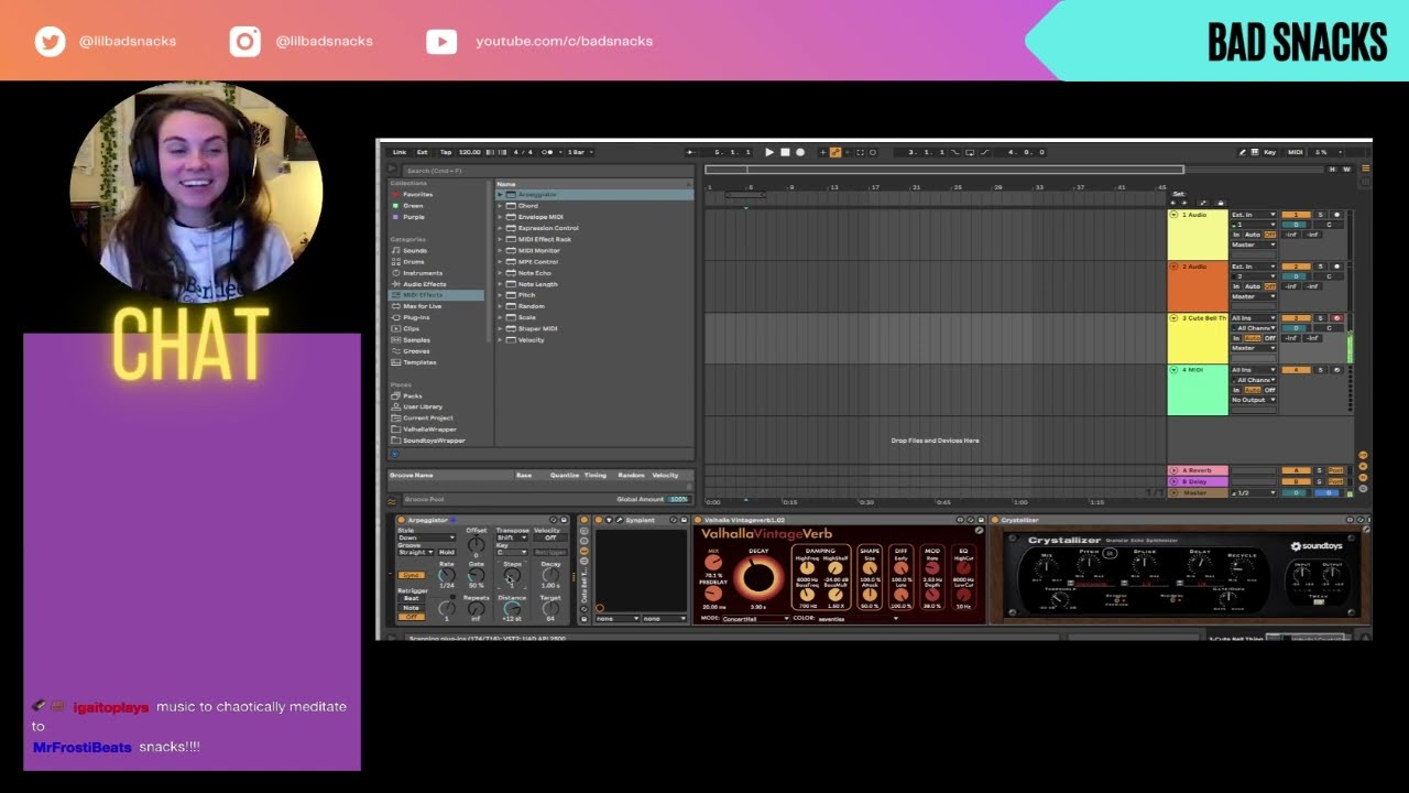 Bad Snacks  (hangin out // makin beats 20/11/2022) Twitch Stream