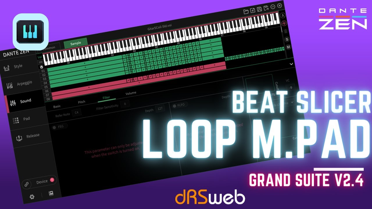 DanteZEN için GrandSuite üzerinde Loop MultiPad Hazırlanışı