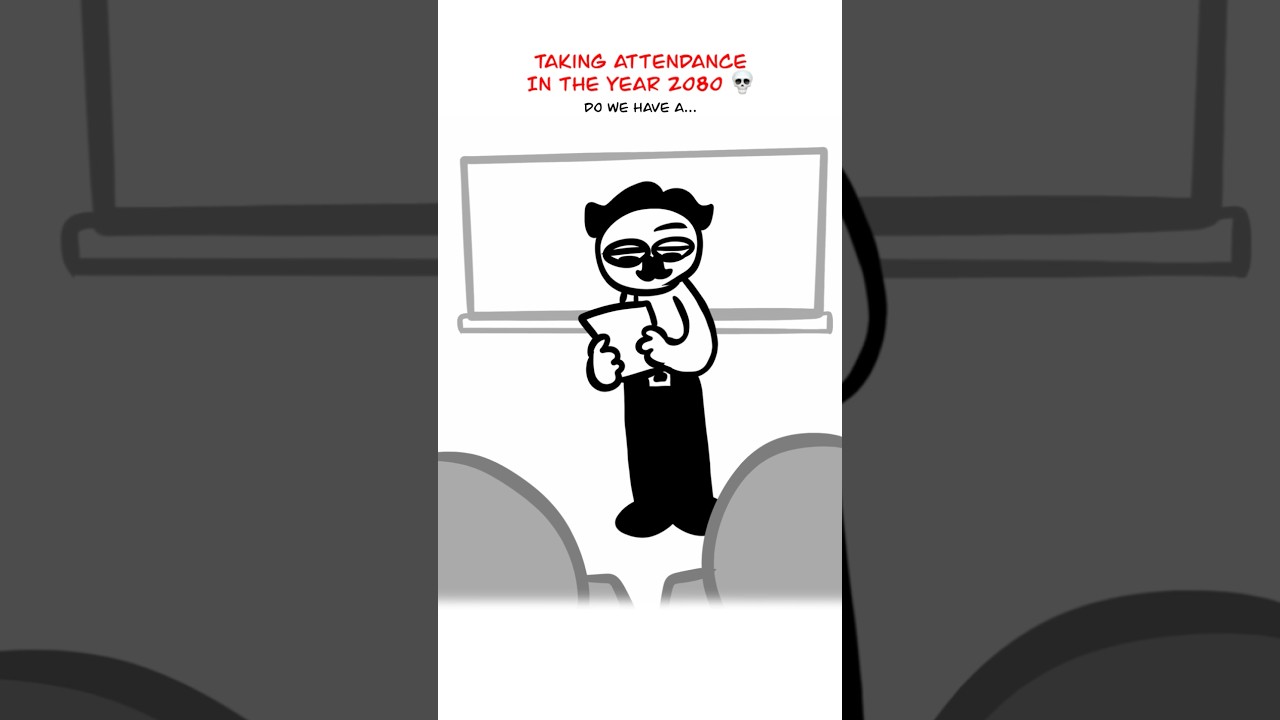 Class Attendance 😅 (Animation Meme) Anim: RedFlowerCrown #shorts