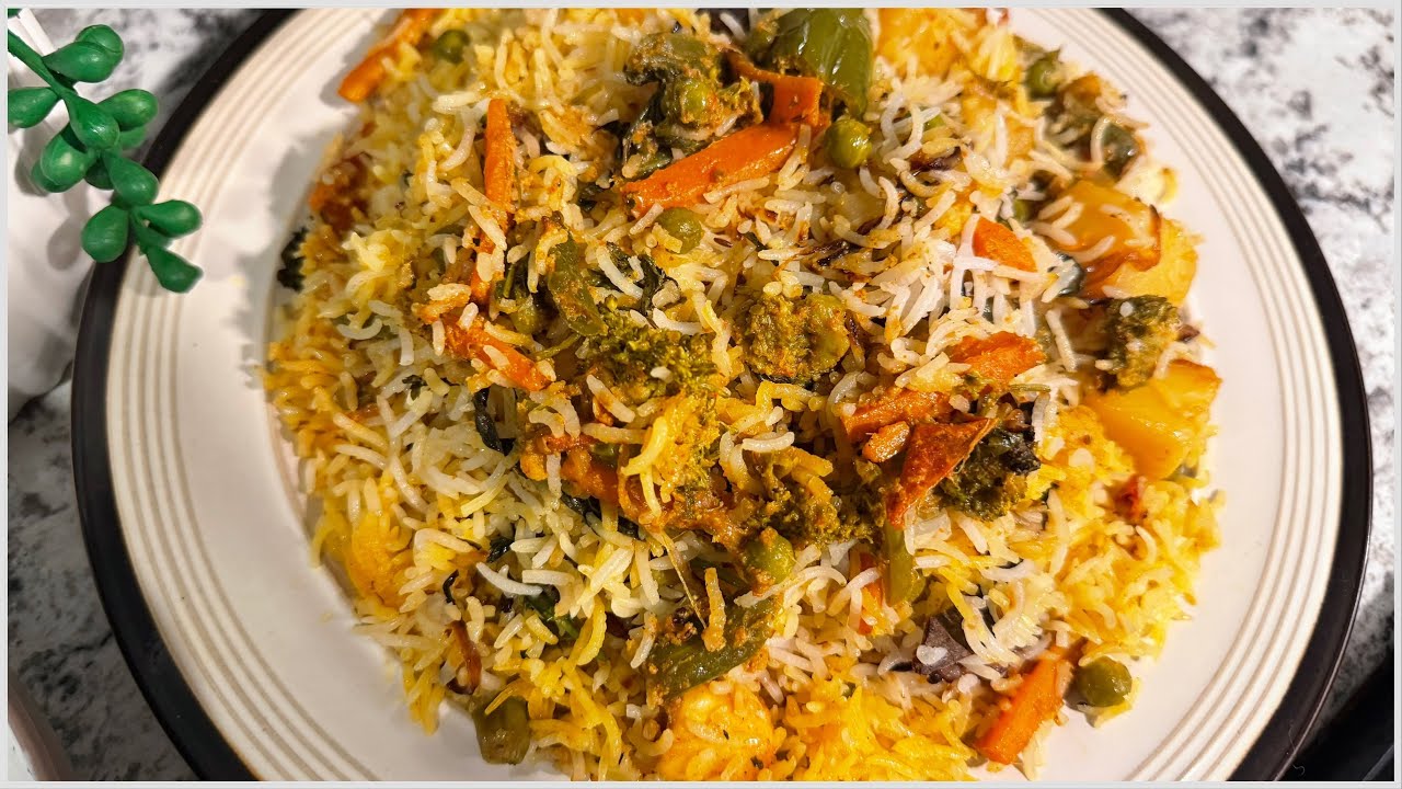 Hyderabadi style Veg Dum Biryani with Special Raita by @MomDaughtercookingvlogs 