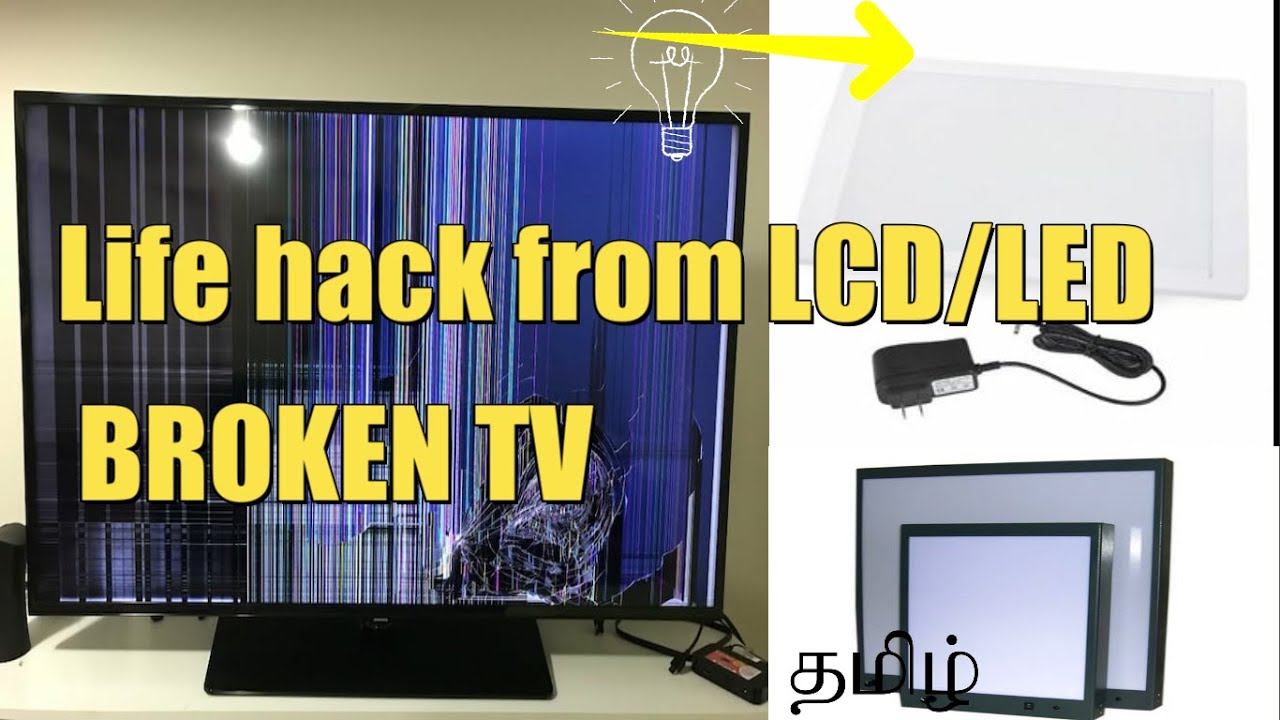 Life hacks with broken LCD/LED tv wealth from waste