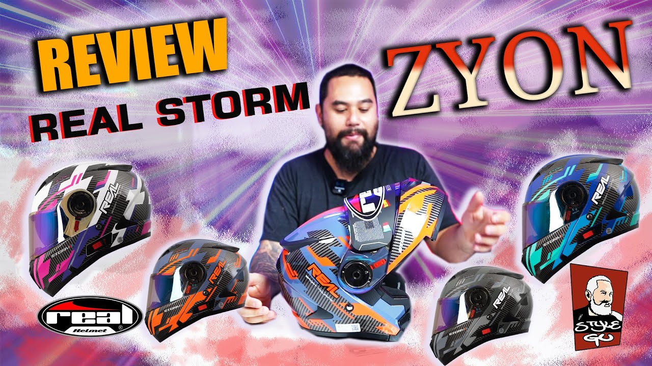 รีวิวหมวกเปิดคางตัวใหม่จากค่าย Real รุ่น Storm Zyon