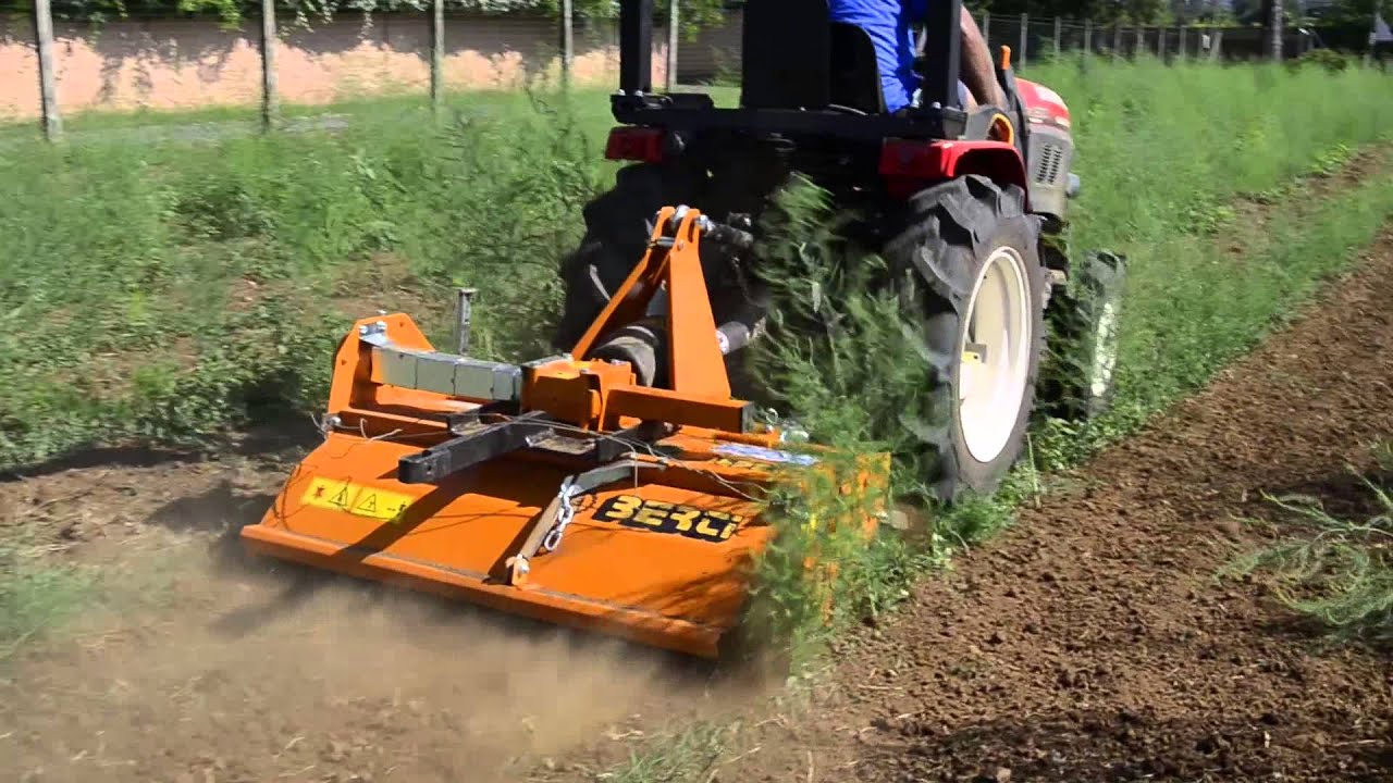 Yanmar GK200 tractor field test with a Berti sole 100