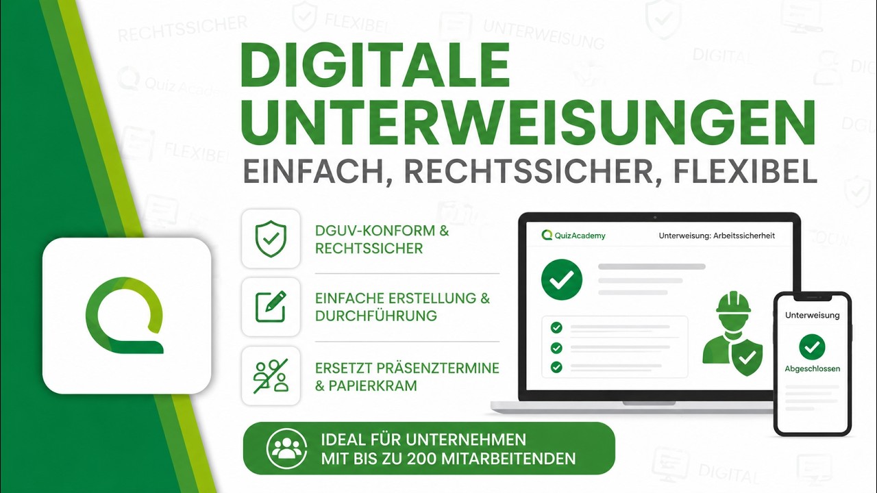 Unterweisungen mit QuizAcademy