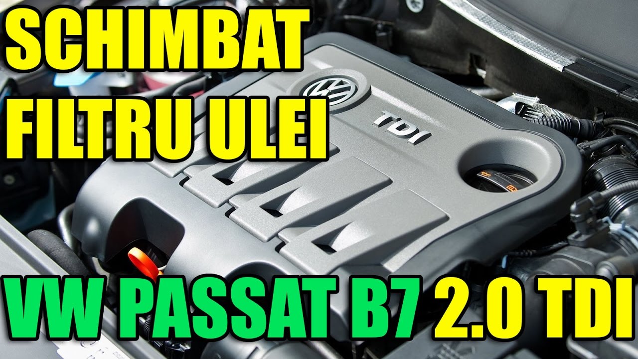 TUTORIAL: cum schimbi / inlocuiesti filtru ulei VW Passat B7 2.0 TDI in 12 pasi