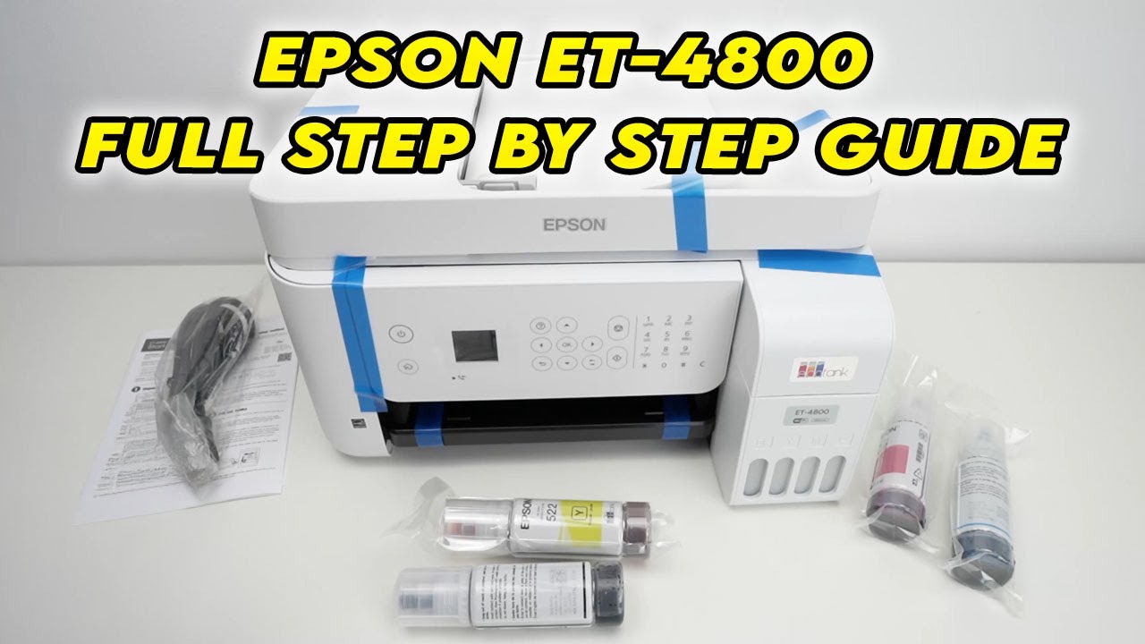 Epson ET-4800: Полное пошаговое руководство пользователя
