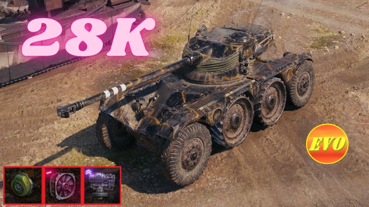 28K Spot Damage with  Panhard EBR 75  14K  & LТ-432  14K  World of Tanks ( WOT, Мир Танков )лт-432