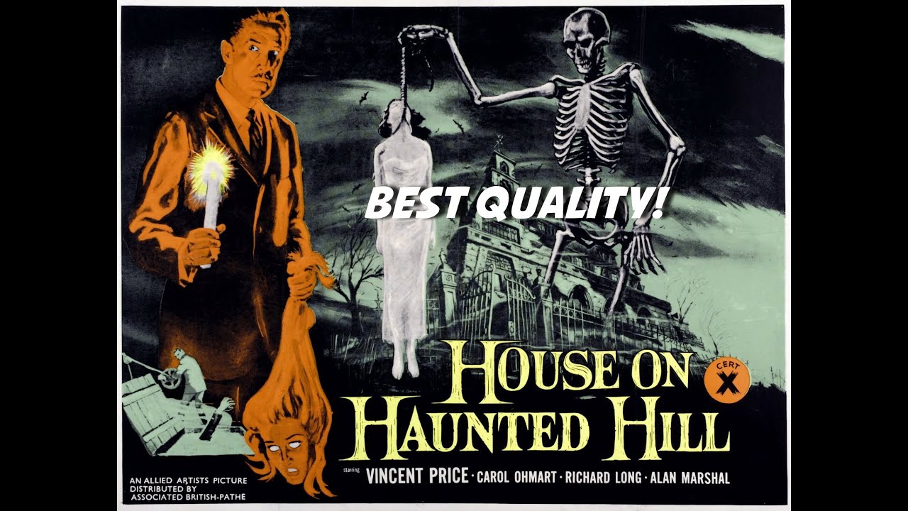 'The House on Haunted Hill" (1959) - 1080p  BEST QUALITY  starring Vincent Price