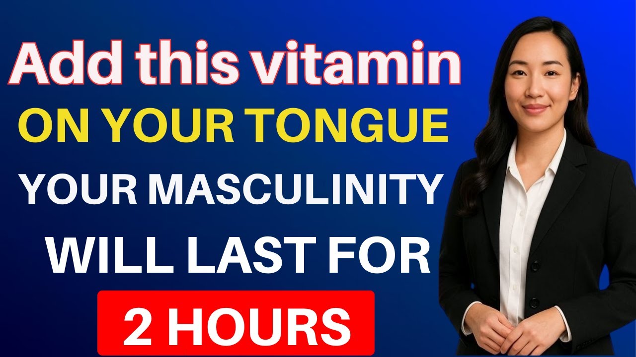 PUT This VITAMIN Under Your Tongue For Testosterone Boost After 50...!