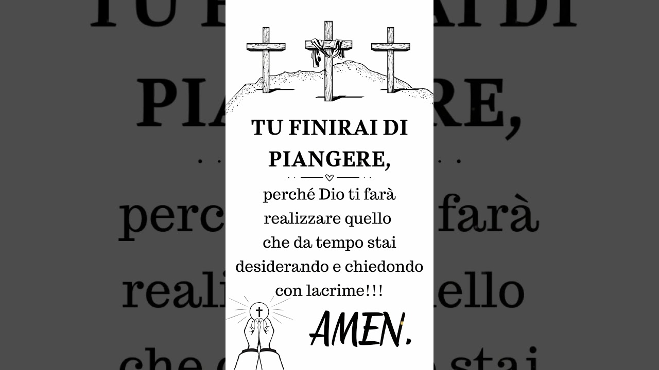 Dio ti far&agrave; realizzare quello che da tempo stai desiderando e chiedondo con lacrime!!! #gesu