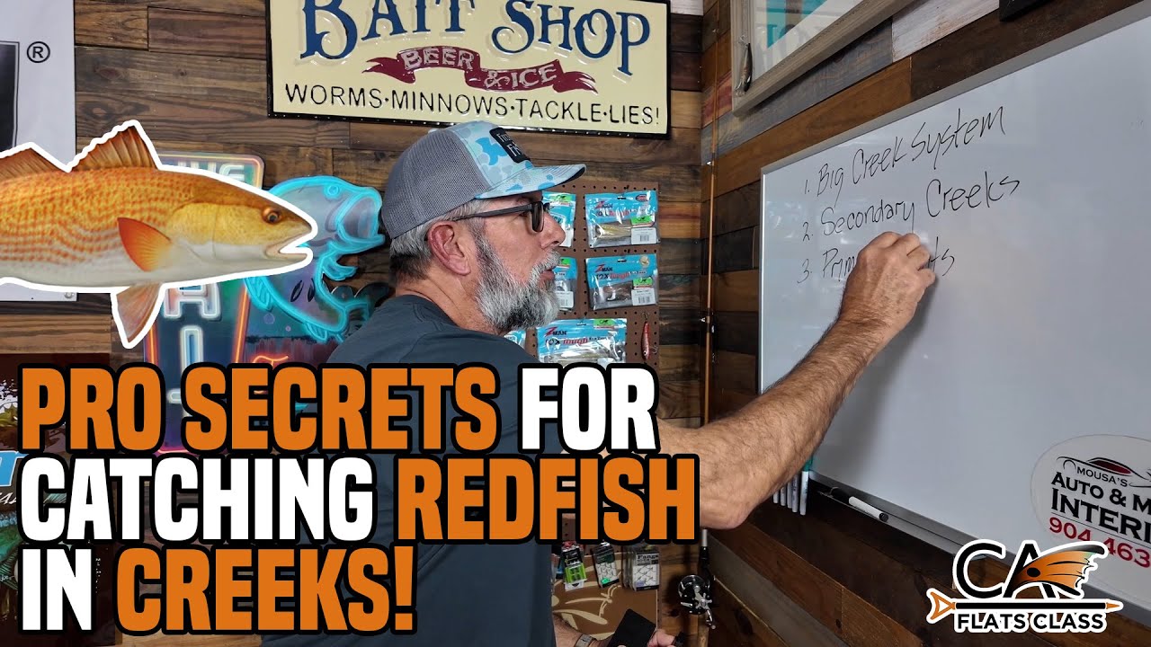 Pro Secrets For Catching Redfish In Creeks! | Flats Class YouTube