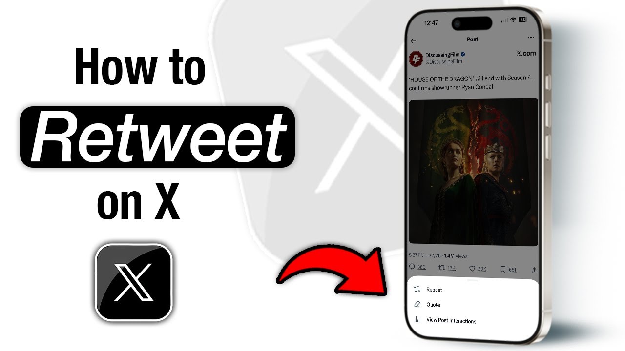 Как сделать ретвит на X (ранее Twitter) &mdash; пошаговая инструкция