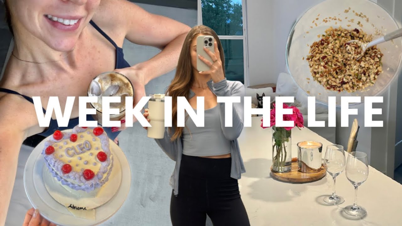 WEEK IN THE LIFE 🍒🏡 5:30am mornings, dating, making granola, gardening, baking!