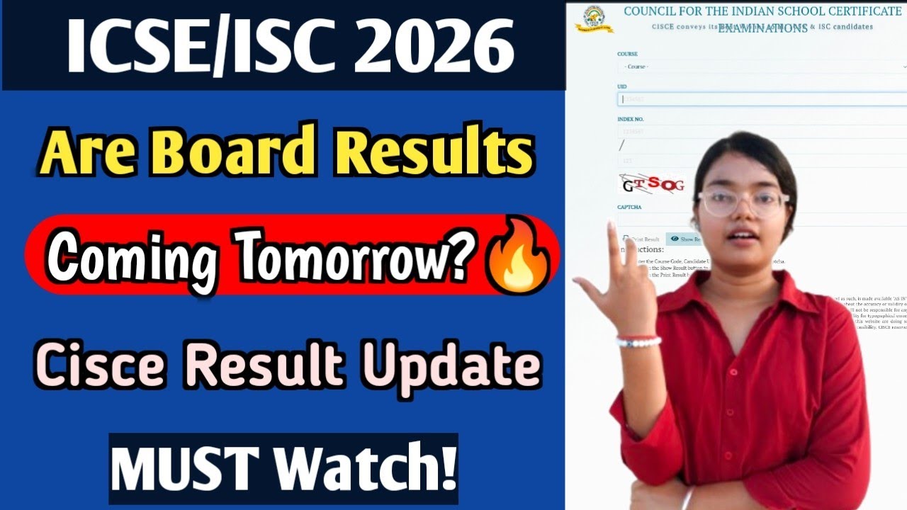 ICSE/ISC 2026 | Are Board Results Coming Tomorrow? | Cisce Results 2026🔥