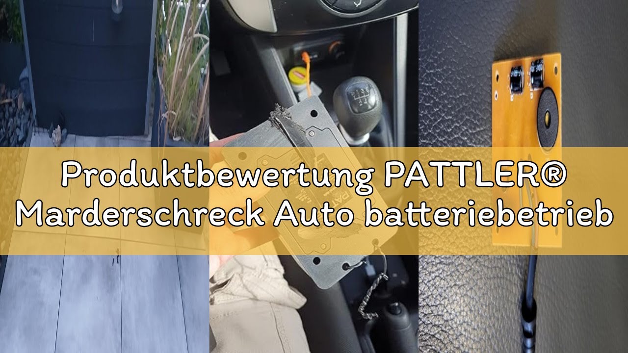 Produktbewertung PATTLER® Marderschreck Auto batteriebetrieben für ca. 40m² - mit Ultraschall & Anti