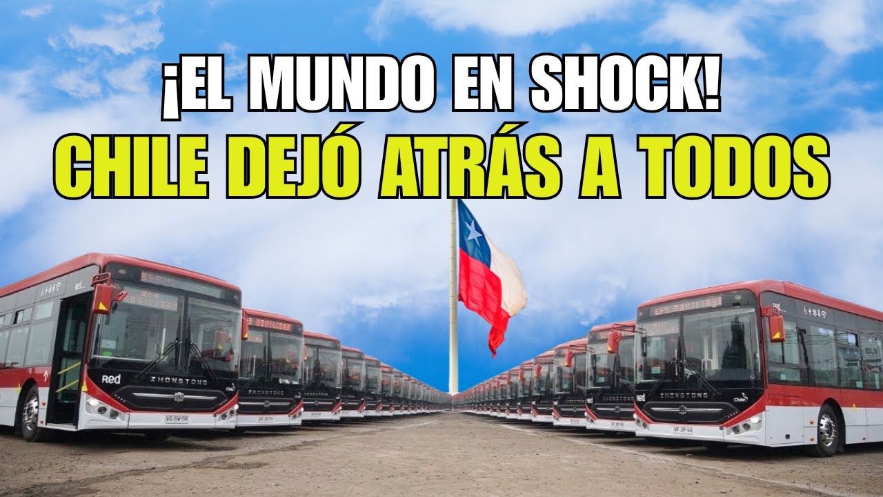 Chile SUPERA a EE.UU. y Europa 🤯 ¿CÓMO se convirtió en la 2ª POTENCIA MUNDIAL de Buses Eléctricos?