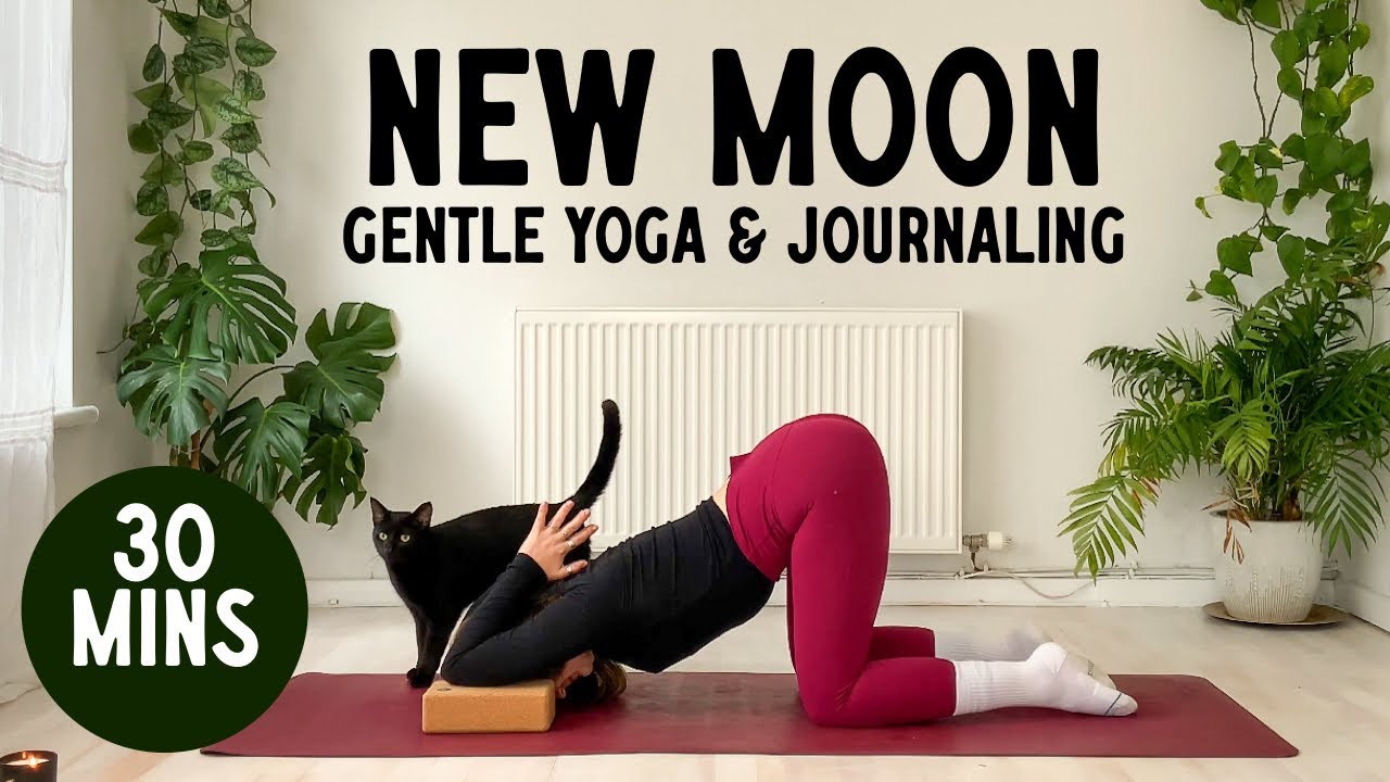 NEW MOON GENTLE YOGA  🌒 Yin Yoga & Journal Prompts Flow