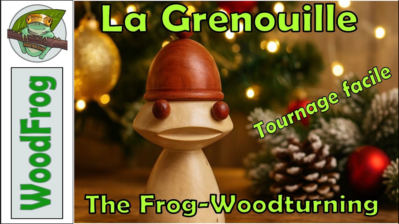 La grenouille - Tournage sur bois