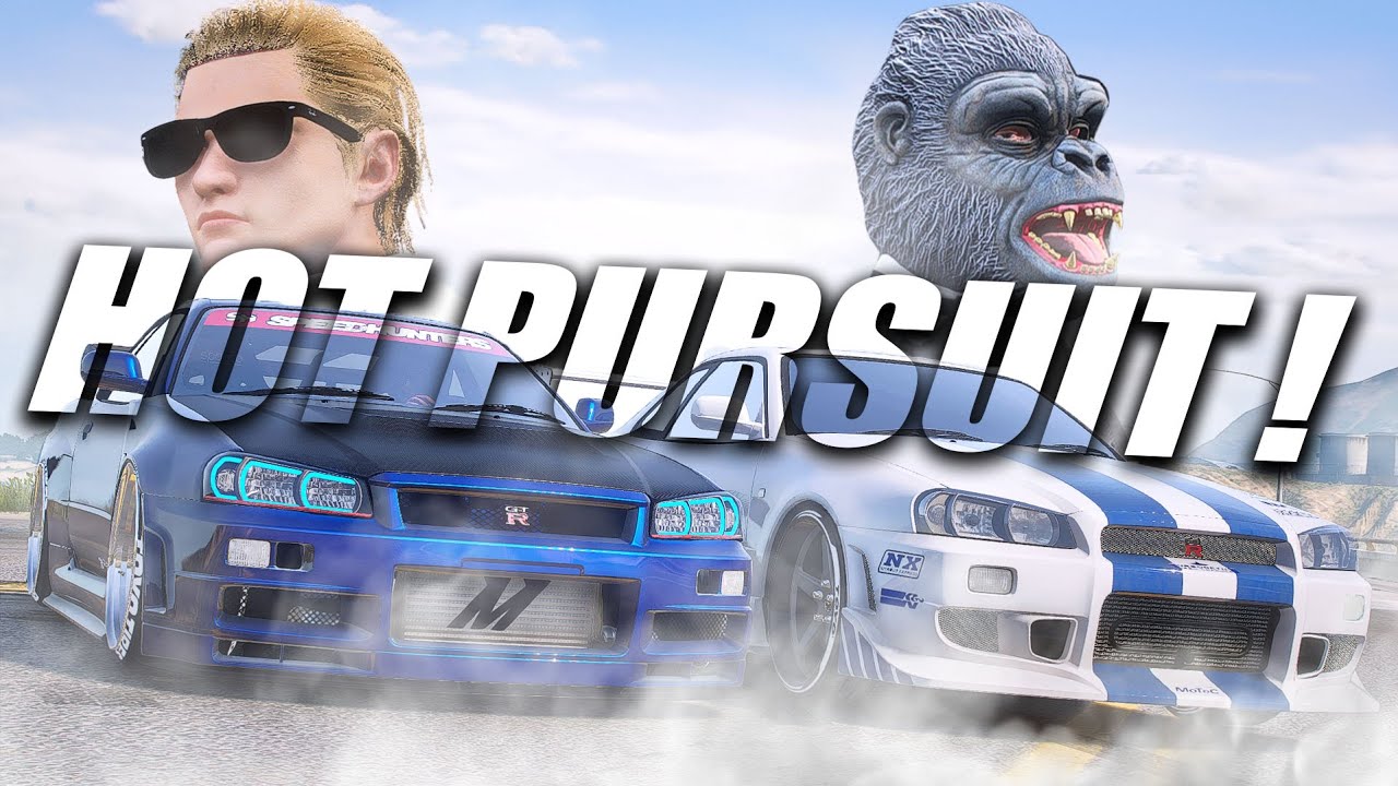 HOT PURSUIT !!! GORILLA MULAI MENAMPAKKAN DIRINYA DENGAN SKYLINE GTR PAUL WALKER !!!