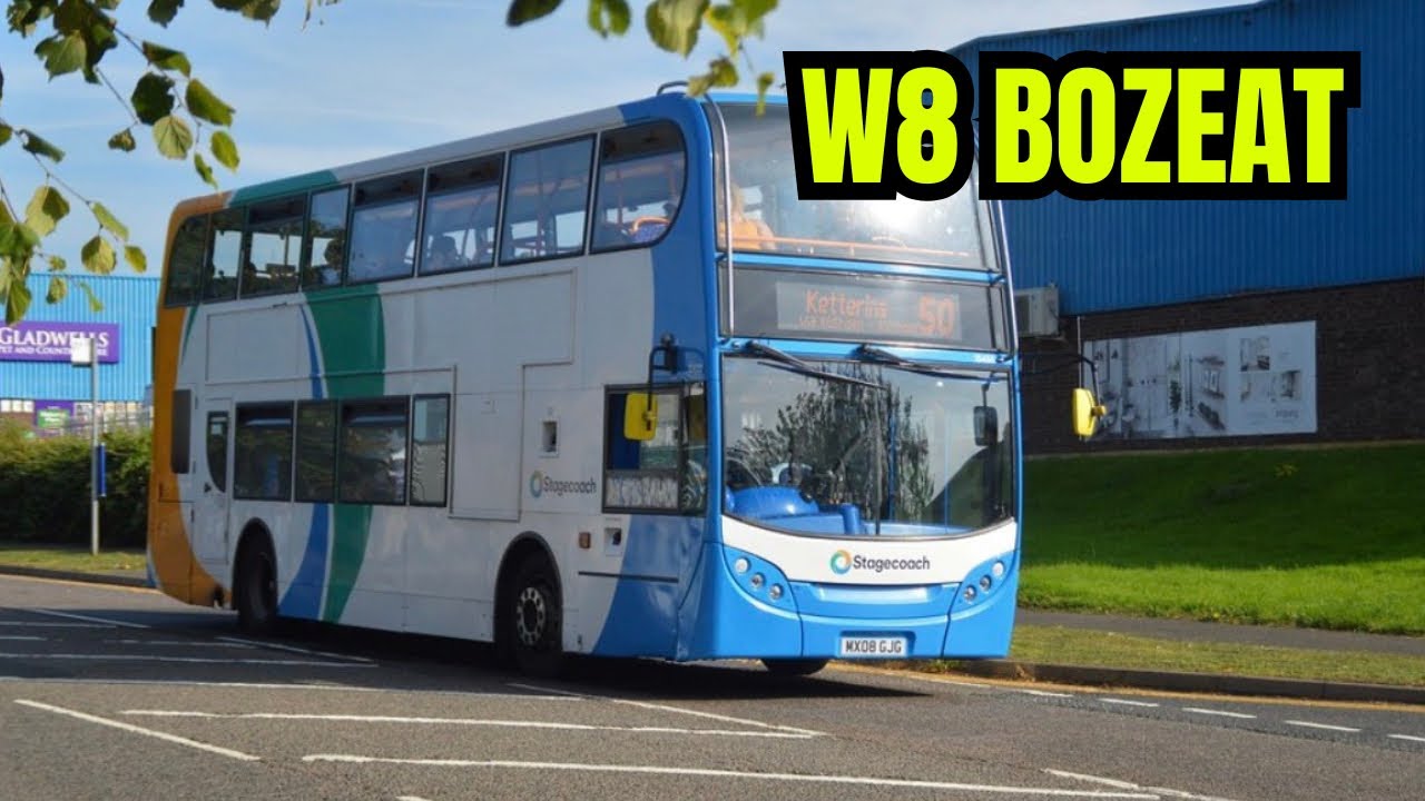 [ROUTE VISUAL] W8 Wellingborough - Bozeat || #charlesbuses
