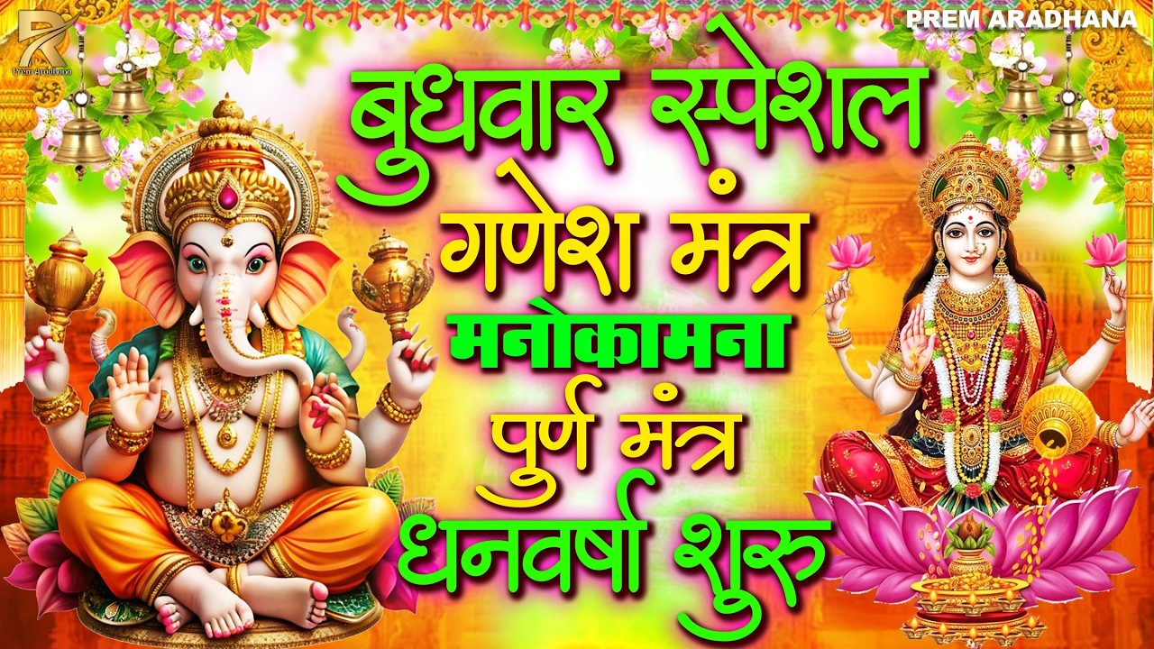 सुनते ही चमत्कार 🙏 Ganesh Mantra 108 Times | ॐ गं गणपतये नमः | Ganpati Bappa Morning Mantra