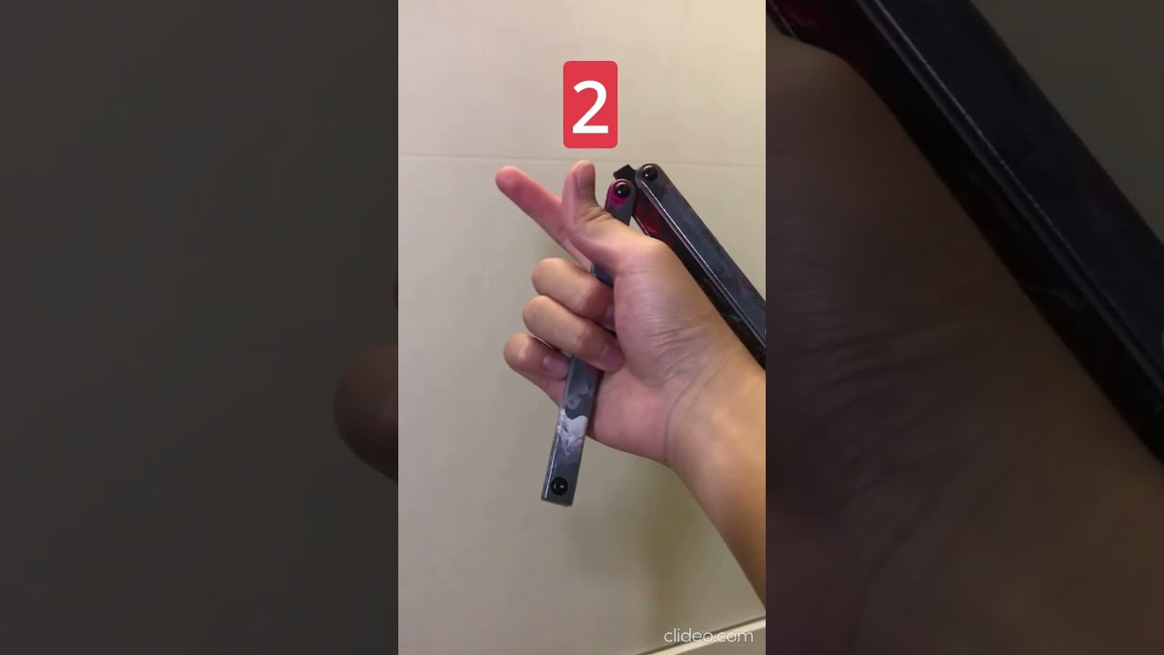 learning to FLIP A BALISONG in 10 sec!😎