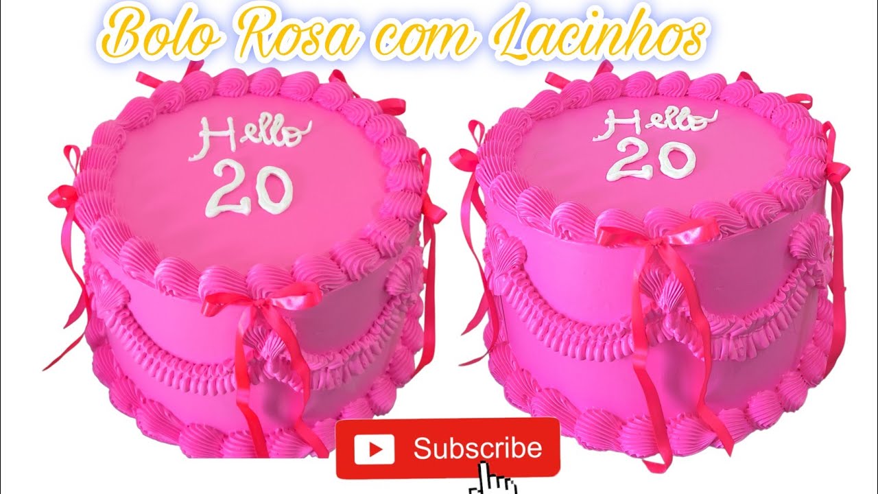 Bolo Rosa Pink (vintage Cake)