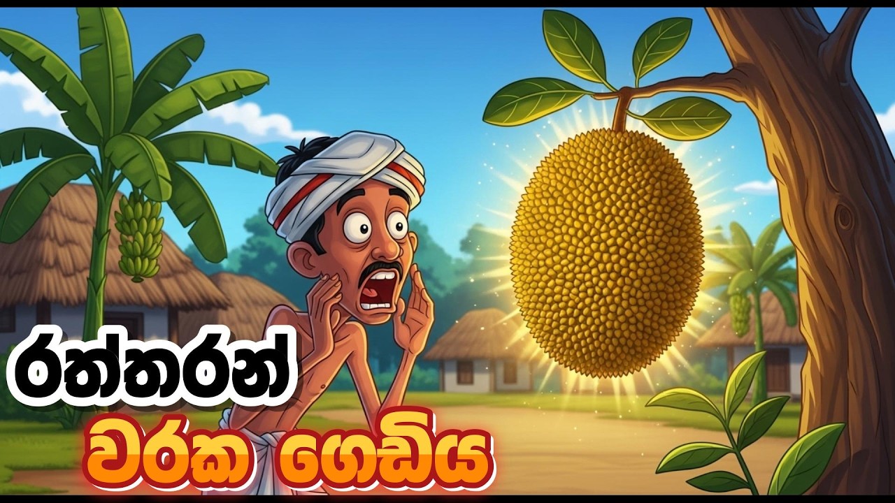 රත්තරන් වරකා ගෙඩිය| Raththaran Varaka Gediya| Sinhala village Cartoon| Sinhala Kathandara