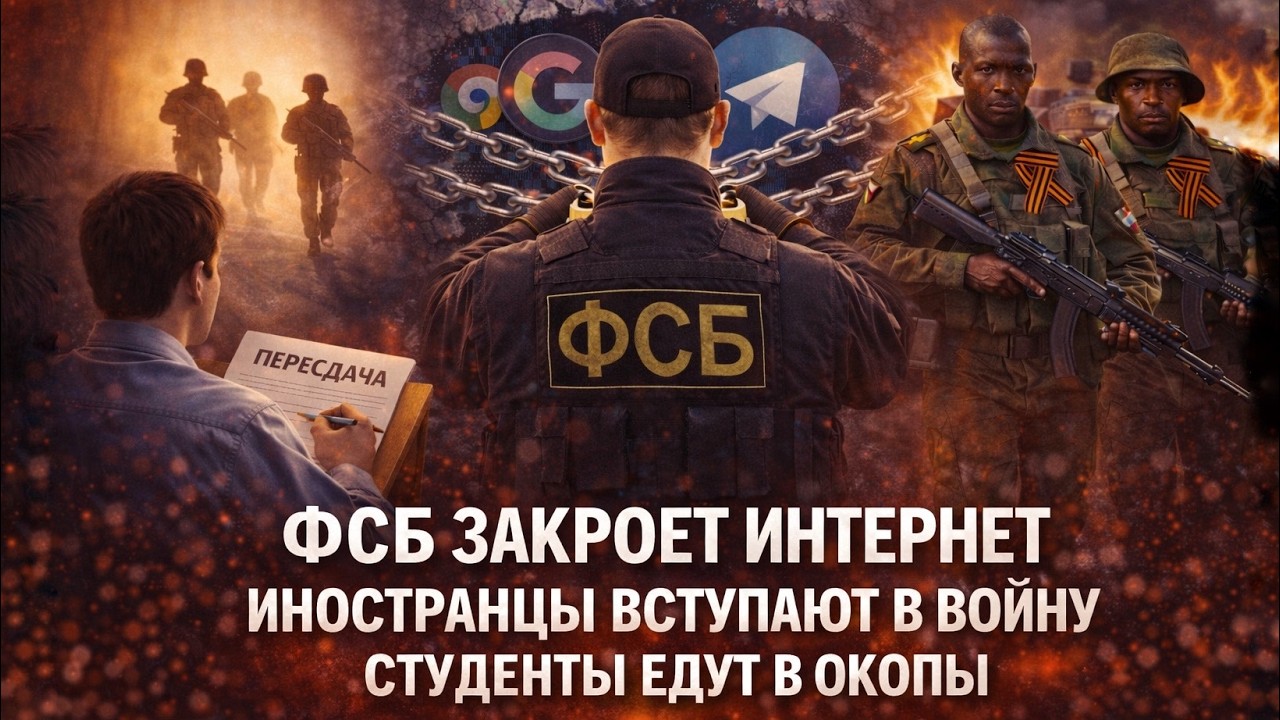 ФСБ ОТКЛЮЧИТ ИНТЕРНЕТ, КЕНИЙЦЫ И КУБИНЦЫ ВОЮЮТ ЗА РФ, СТУДЕНТОВ ОТПРАВЛЯЮТ НА ВОЙНУ: НОВОСТИ НЕДЕЛИ