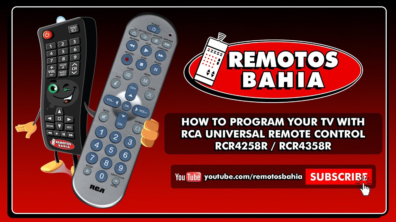 HOW TO PROGRAM YOUR TV WITH RCA UNIVERSAL REMOTE CONTROL RCR4258R RCR4358R